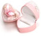 Hsiwto Preserved Flower Rose Ring Box, Heart Shape Velvet Jewelry Box for Valentine's Day Mother's Day Wedding Anniversary Birthday Gift, Pink GB023-HRPK
