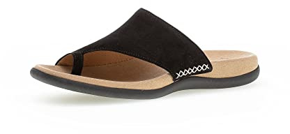 Gabor Damen Pantoletten, Frauen Slipper,Best Fitting,Gartenschuhe,Sommerschuhe,sommerclogs,Hausschuhe,Zehentrenner,Slides,schwarz,42 EU / 8 UK