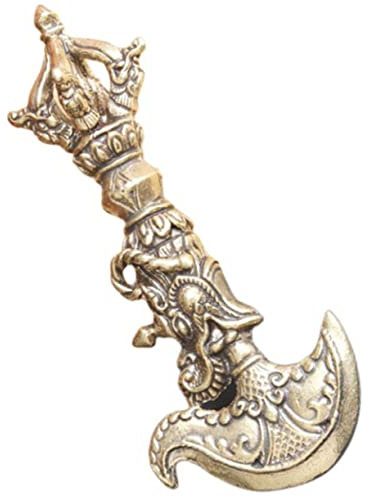 STOBOK Vintage Messing Vajra Stößel Dekofigur für Desktop und Zuhause