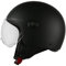 Casco da moto Speedway - Classico - Casco jet, ideale sia per uomo che per donna, il nostro casco da scooter aperto è ideale per la città, casco da moto omologato ECE e DOT - Nero