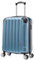 RAYKONG Valise Cabine 55x40x20cm (44L) Polycarbonate - Capacité Maximale - Serrure integrée - 20 Pouces - (RK04|Bleu)