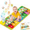 WEARXI Baby Spielzeug ab 1 Jahr Musikmatte, Kinderspielzeug ab 1 Jahr, Geschenk 1 Jahr Junge Mädchen, Geburtstag Mädchen Junge ab 2 3 4 Jahre, Weihnachts Geschenke für Mädchen, Klaviermatte Tanzmat