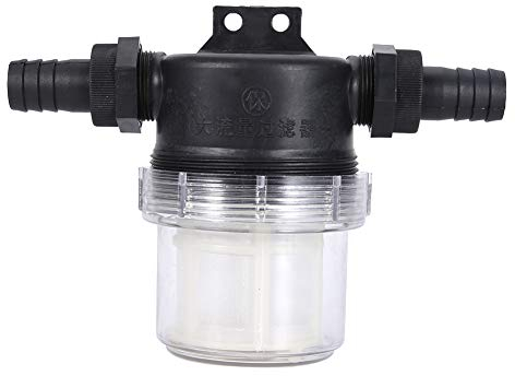 Filtro per Pompa 'acqua con Filtro a Rete in Trasparente Ad Alto Flusso Protezione per L'irrigazione del Giardino 40 Mesh