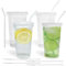 AGH life 4PCS 375ML Ribbed Glass Cups with Lids and Straws, Iced Coffee Cup Set, Clear Drinking Glasses, Glass Water Tumber for Coffee, Milk, Yoghurt, Juice, Soda