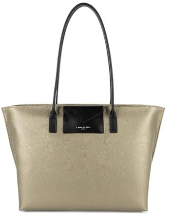 LANCASTER | Maya - Grand Sac cabas épaule Or antic