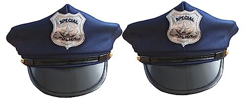 SOIMISS 2St Hut the hallow halloween mitgebsel ziernieten geldschrank halllowen sicherheitsschu Partykostüme schwarze Kapitänsmütze Kostüm Hüte lebhafte Polizeimützen Offiziersmütze Stoff