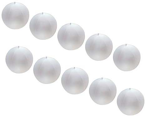 Alasum 10st Wasserball-led-Dekoration Aufblasbarer Ball Led-Spielzeug Spaßspielzeug Für Poolwasser Zarter Wasserball Klare Wasserbälle Zartes Kinderspielzeug Kinder Versorgen PVC Weiß