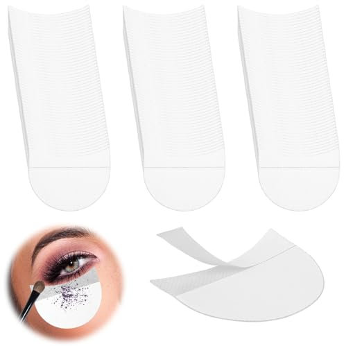 Molain 150 Stück Lidschatten Schablonen, Lidschattenschild Lidschatten Protector Pads Lidschatten Pads Schild Protector Pads Augenlid stripes Unsichtbar Eyeliner Schablone
