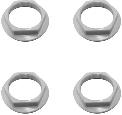 SEKORO Plastic Back Nut 3/4'' BSP for Bathroom Sink Taps - Pack of 4