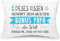 Yufansd Geschenke für Bonus-Papa Stiefvater Kissenbezüge Dieses Kissen gehört dem besten Bonus Papa der Welt Kissen Dekoration für Papa Vater Geschenk Kopfkissenbezug 50 x 75 cm (Bonus Papa)
