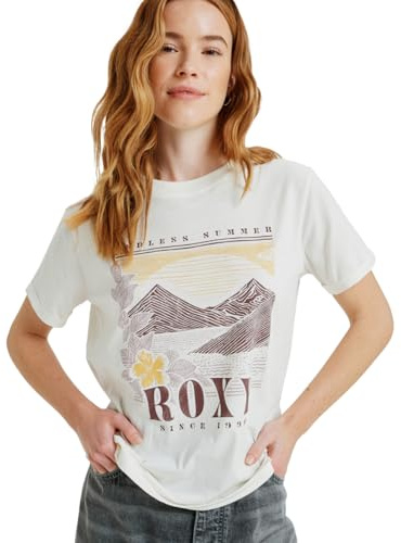 Roxy T-Shirt, kurzärmlig, Oceanregular, Poster, Braun, Größe M