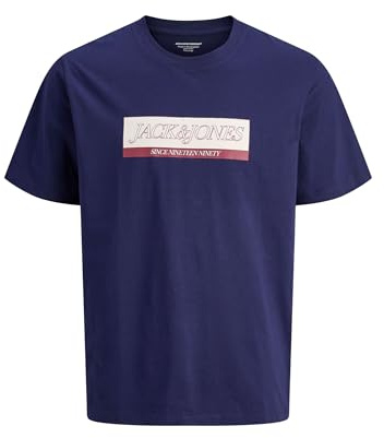 JACK & JONES Jorinwood Block Branding Tee Ss Cn