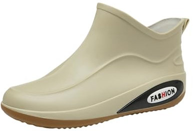 Stivali da falciatura da uomo stivali da pioggia scarpe da acqua scarpe basse in gomma scarpe casual moda lavoro all'aperto pesca lavaggio auto cucina antiscivolo copriscarpe stivali da pioggia scarpe