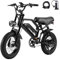 E-RIDES Vélo Électrique 16 3.0 Fat Tire, Batterie Amovible 36V 13Ah, Vélo Électrique avec 3 Modes de Conduite, Écran LCD Intelligent, Frein à Double Disque, Autonomie 30-60km