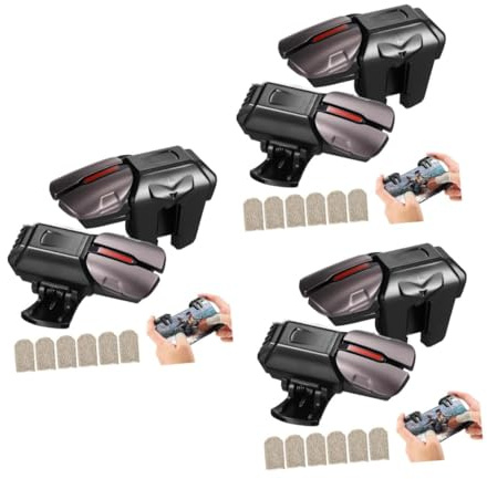 Homoyoyo 3paare Mobile Gaming Trigger Mit Fingersleeves Kompatibel Mit Meisten Smartphones Verbesserte Chips Für Flüssiges Spielen Schweißfeste Atmungsaktive Fingerhandschuhe Für