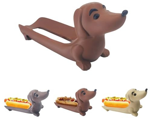 Bandeja para perros salchicha para perros calientes, divertido plato para servir salchicha, cuenco de dulces y plato de aperitivos, bonita decoración del hogar y regalo para los amantes de los perros