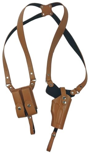 Schulterholster Verstellbare Schulterholster aus Leder zum verdeckten Tragen Allgemeine vertikale für Männer und Frauen für Bühnenrequisiten für Männer HOL