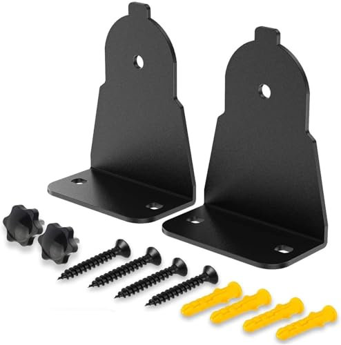 Aokicase Compatible with Samsung Curved Soundbar Wall Mount Holder Curved Soundbar Stand Curved Soundbar Metal Bracket Accessories, Rack (Black) 1 Set