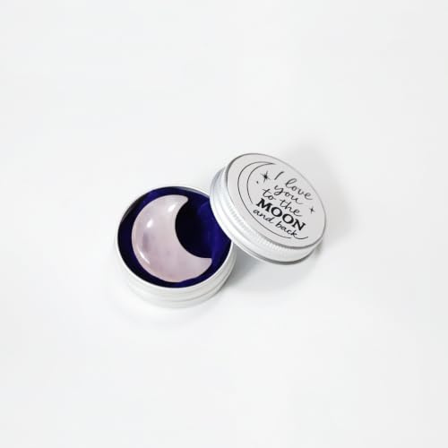 Ben & Bel “I Love You to the Moon and Back” Pink Crystal Moon Keepsake in Elegant Keepsake Tin – Meaningful Gift for Birthdays, Graduations & Anniversaries for Someone You Love