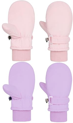 YMYDYFC Rippstrick-Skihandschuhe:Kinder Snowboard Baby-und Kleinkind-Handschuhe wasserdicht,winterfest,mit Fleece-Futter,für kalte Wetter,ideal für Ski,Skaten,Laufen,Sport,Radfahren–Jungen Mädchen