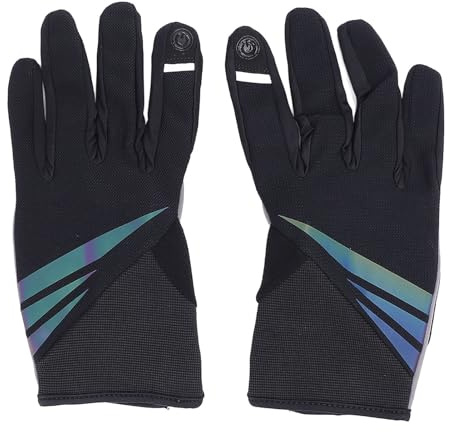 Dam Skerisi Guantes de Ciclismo de Dedos completos, Guantes de Carreras para Hombres y Mujeres, Antideslizantes con absorción de choques y Puntas de los Dedos sensibles al Tacto, Correa Ajusta (SG)