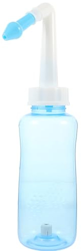 MAGICLULU Nasenspülflasche Blaue Nasendusche 300ml aus Kunststoff Einfacher Gebrauch zur Effektiven Nasenreinigung Zufällige Farbe für Erwachsene und zur Täglichen