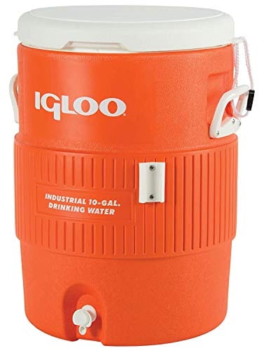 IGLOO 5 Galones Seat Top Dispensador de Bebidas Aislado, Outdoor, Naranja, 18.9 litros