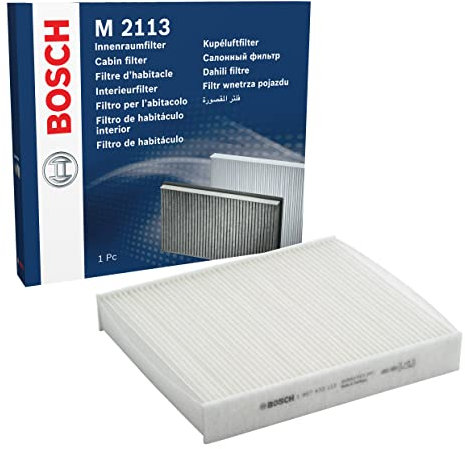 Bosch Innenraumfilter Standard, 1987432113, Cabin Filter for Cars, Protects from Pollen and Fine Particles, Polyurethane, Performance Part, Compatible with Air Conditioner