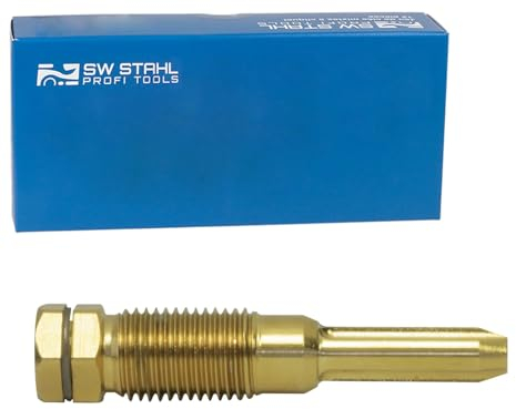SW-Stahl 03668L-3 Reibahle, TIN beschichtet, M12 x 1,25 x 59 mm I Glühkerzenkanal Werkzeug I Rückstände Entfernen I Auto Werkstatt Reibahle Spezialwerkzeug Motor Diesel