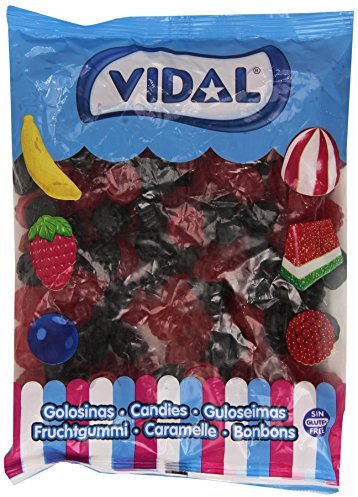 Vidal Golosinas. Moras Gigantes Brillo, Bolsa de 1 Kg