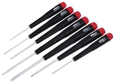 Wiha 26197 7 Piece Precision Slotted and Phillips Screwdriver Set