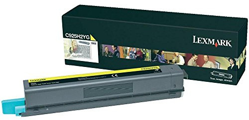 Lexmark C925H2YG C925 Tonerkartusche Höhekapazität 1er-Pack, 7.500 Seiten, gelb