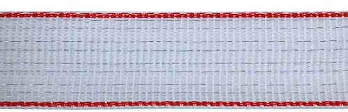 Kerbl Band TopLine Plus, 200m, 40mm, weiß/rot, 10 x 0,3mm TriCOND