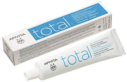 APIVITA NATURAL DENTAL CARE TOTAL Total Protection Toothpaste with propolis & spearmint 75ml