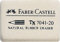 Faber-Castell 184120 Radiergummi 7041-20 40 x 27 x 10 mm (1, 40x27x10 mm)