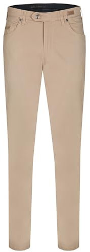 aubi: Herren Sommer Hose Baumwollhose High Flex Broken Twill Modell 577, Farbe:beige (18), Größe:29