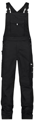 DASSY® Ventura Arbeitslatzhose mit Kniepolstertaschen - Größe 56 - SCHWARZ