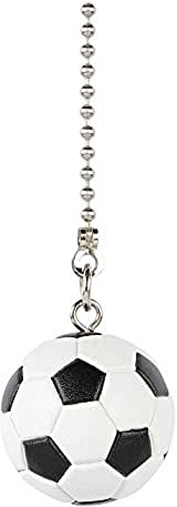 77222 Brushed Nickel Finish, Soccer Ball Pull Chain