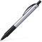 FABER-CASTELL 143411 - Kugelschreiber Basic M, mit auswechselbarer Mine, Schreibfarbe Blau, Schaft Silber, 1 Stück