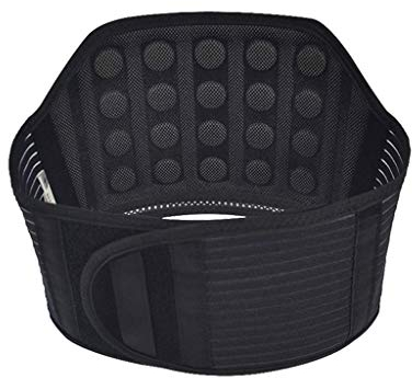 ZFF Rückenbandage Mit 21 Magnete & Turmalin Selbsterhitzung Ultraleicht & Atmungsaktiv Einstellbar Frauen Und Männer Unterer Rücken Gürtel Schmerzen Linderung (Size : XXL)