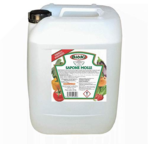 Antika Officina Botanika Confezione Gran Risparmio di Sapone Molle ad Alta concentrazione per Insetti e malattie delle Piante, tanica da 20 kg