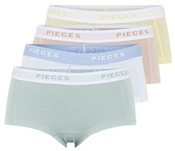 PIECES Female Boxershorts PCLOGO Lady 4er-Pack
