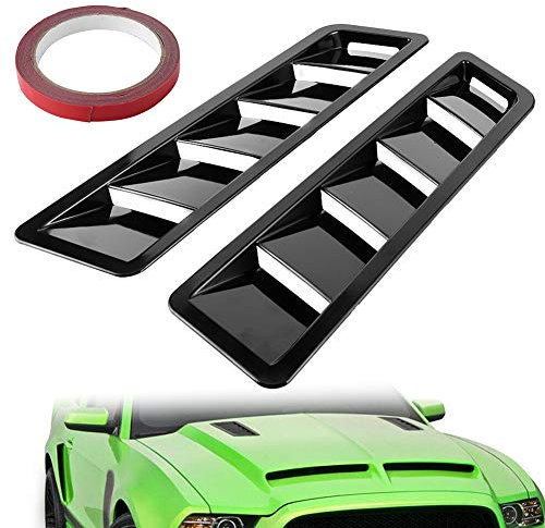 Copertura del rivestimento, Yosoo 2 pezzi universale per cappa aspirante dell'aria del cofano della presa d'aria del cofano della feritoia, Yosoo decorazione esterna dell'automobile