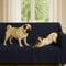 Byour3 - Sofaüberwurf 3 4 2 Sitzer Dicke Baumwolle Gemischter Sofa Cover Mehrzweck Sofabezug Auch Für Ecksofa L U Form Sofa-Couch Abdeckung Alles Abwaschbar Beständig (Nachtblau, 4 Sitzer)
