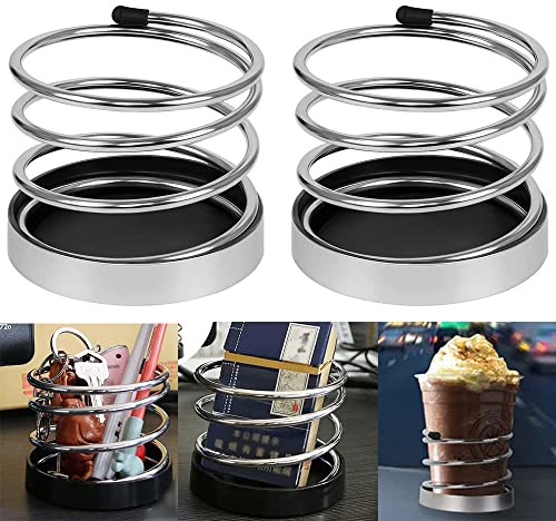 2 Pcs Porte Boisson Voiture, Porte-Gobelet d'eau Voiture,Voiture Porte-Gobelet, Porte Gobelet de Voiture, Porte-Gobelets Universels en Acier Inoxydable, pour Tasses à Eau, Tasses à Café