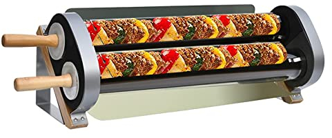 HJJH Four Solaire, Barbecue Solaire pour 3 à 5 Personnes pour la randonnée, Tube Double Four Solaire en Acier Inoxydable, De Qualité Alimentaire pour La Randonnée, Les Grillades, La Cuisine