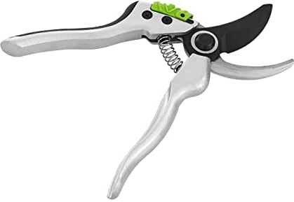 Dehner Gartenschere Bypass Comfort, Aststärke 20 mm, ergonomisch, Edelstahl, silber