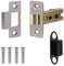 Decoranddecor 3 Inch Tubular Mortice Latch for Internal Doors, Fire Rated (1 Pack, 57-76mm, Satin Nickel)