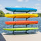 Teal Triangle Freestanding Kayak Storage Rack - 4 Kayak Storage Rack & Canoe Rack - Kayak Stand for Outdoor and Indoor - Premium Canoe and Kayak Holder - Adjustable Kayak Storage Stand