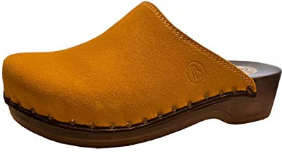 Berkemann Unisex Natur-Toeffler Holzschuh, Ocker, 38 2/3 EU